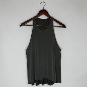 Lululemon High Neck Racerback Tank Dark Olive size 6